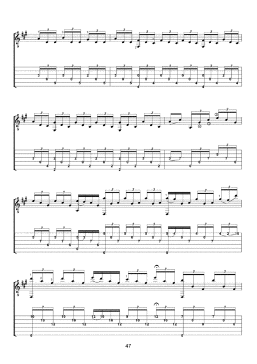 Alma (Rodeña) from 'Suite de Flamenco' for Guitar Solo Classical Guitar scores gallery preview page 4