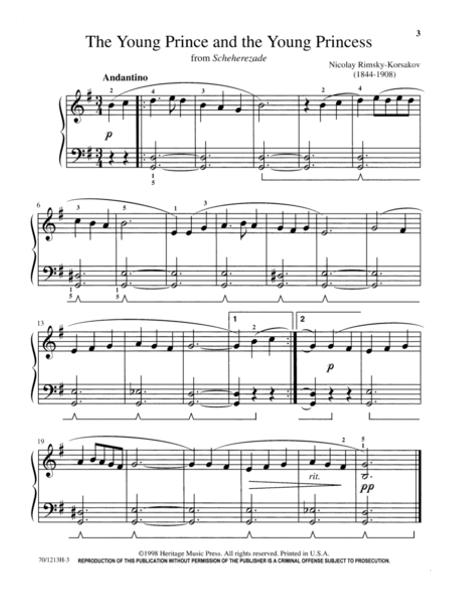 Mastering Melodies: Favorite Classics Piano Solo scores gallery preview page 3