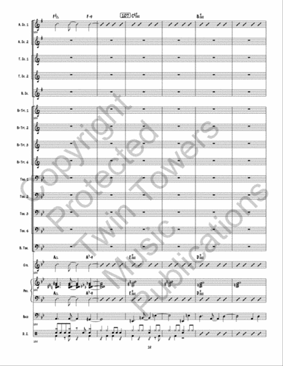 New Beginning 2.0, A Jazz Ensemble scores gallery preview page 19