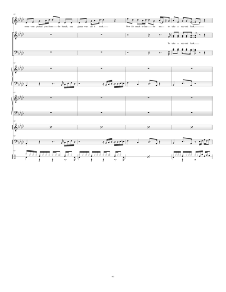 I Want You Back 4-Part scores gallery preview page 4