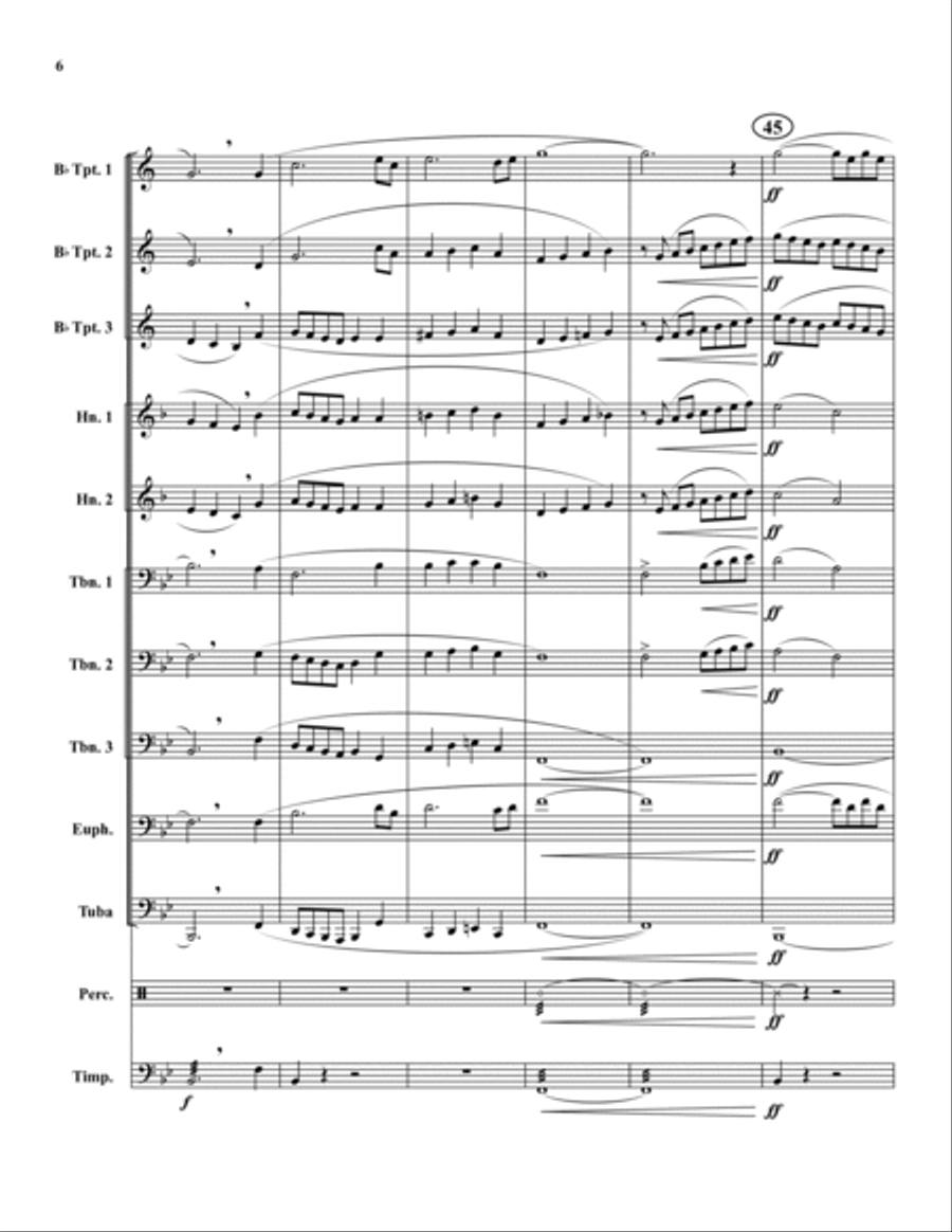 Amazing Grace Brass Ensemble scores gallery preview page 6