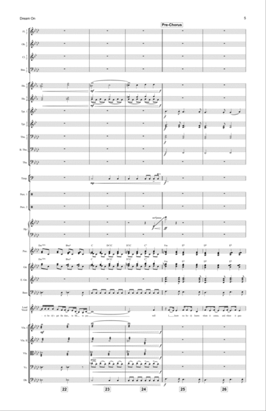 Dream On Full Orchestra scores gallery preview page 5