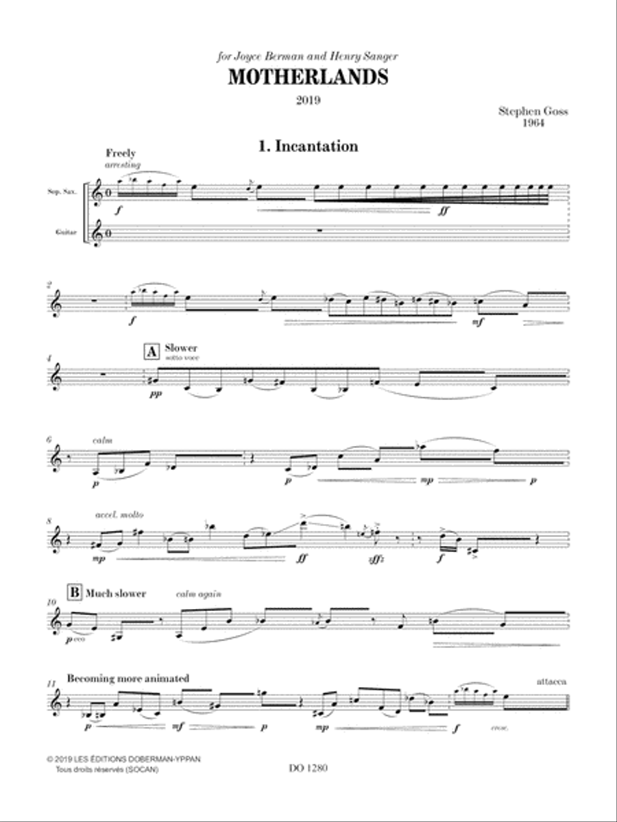 Motherlands Motherlands Saxophone scores gallery preview page 3