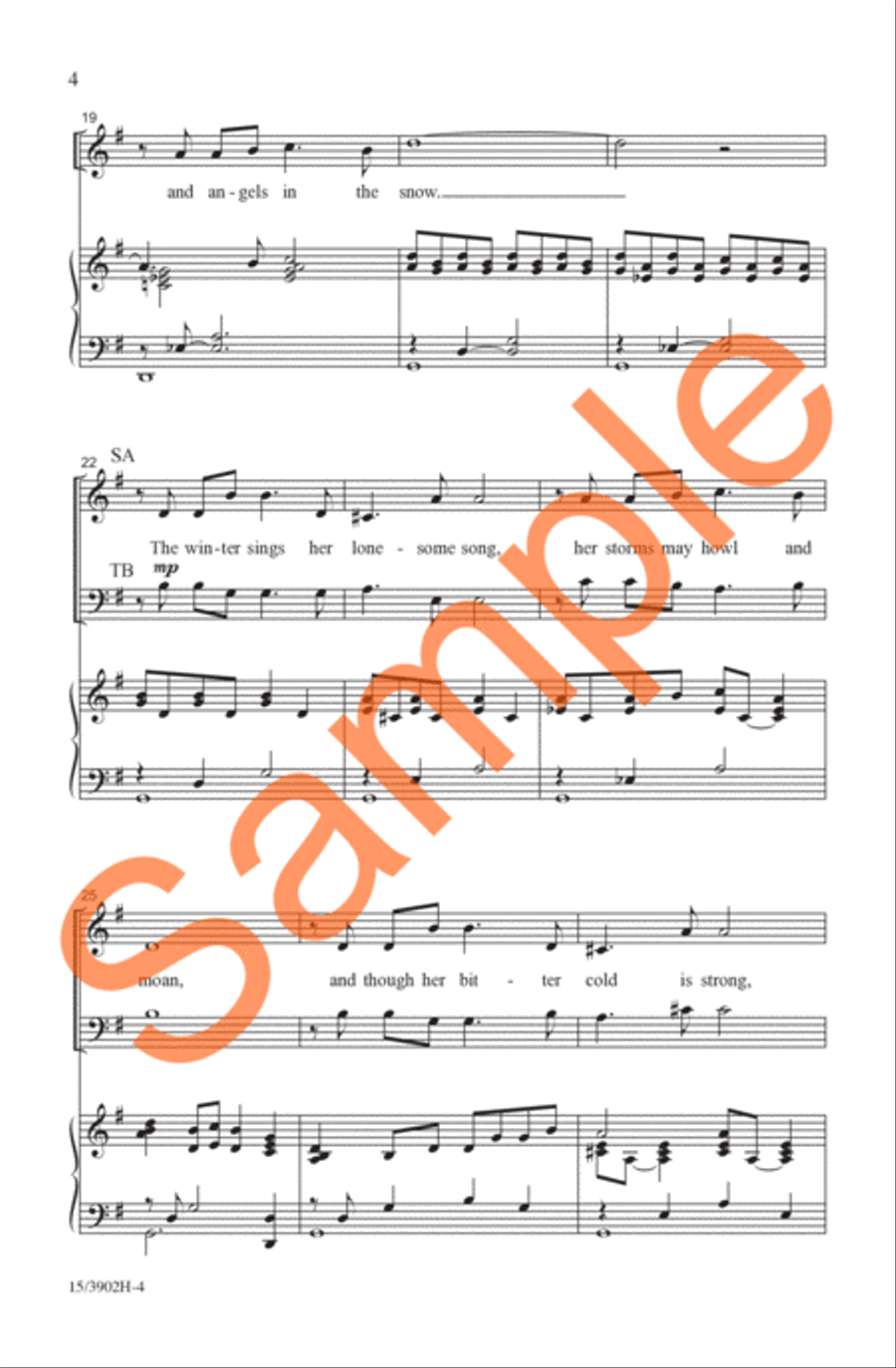 Snow Angels Snow Angels 4-Part scores gallery preview page 5