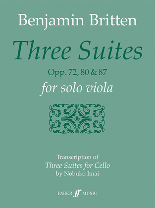 Book cover for Three Suites, Opp. 72, 80 & 87
