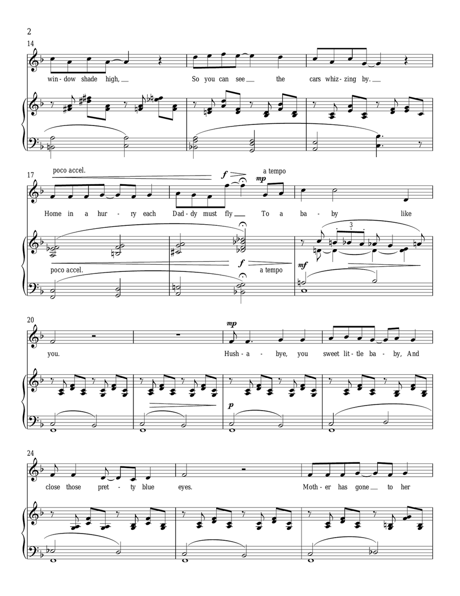 American Lullaby High Voice scores gallery preview page 2