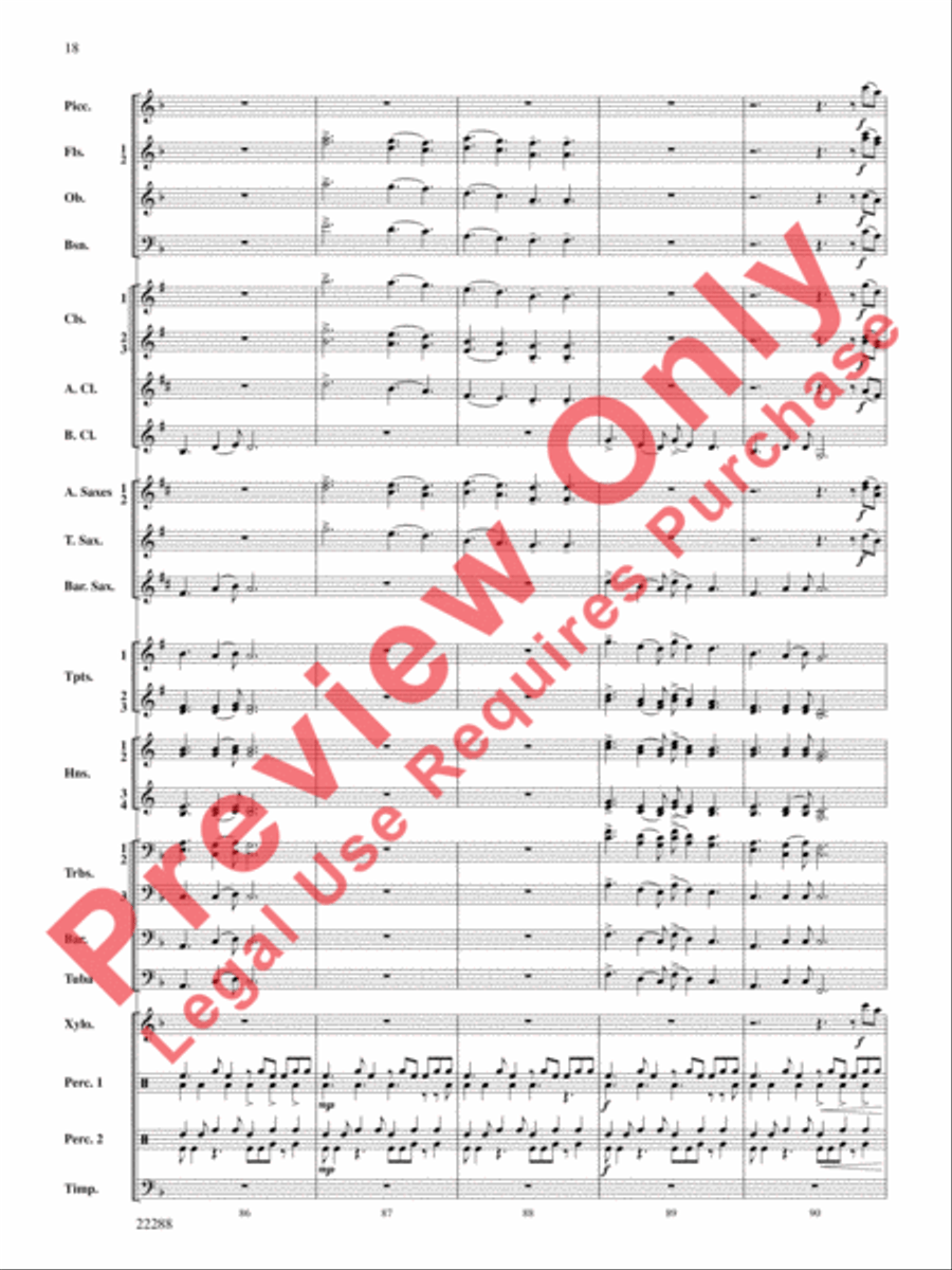 Mandjiani Mandjiani Concert Band scores gallery preview page 19