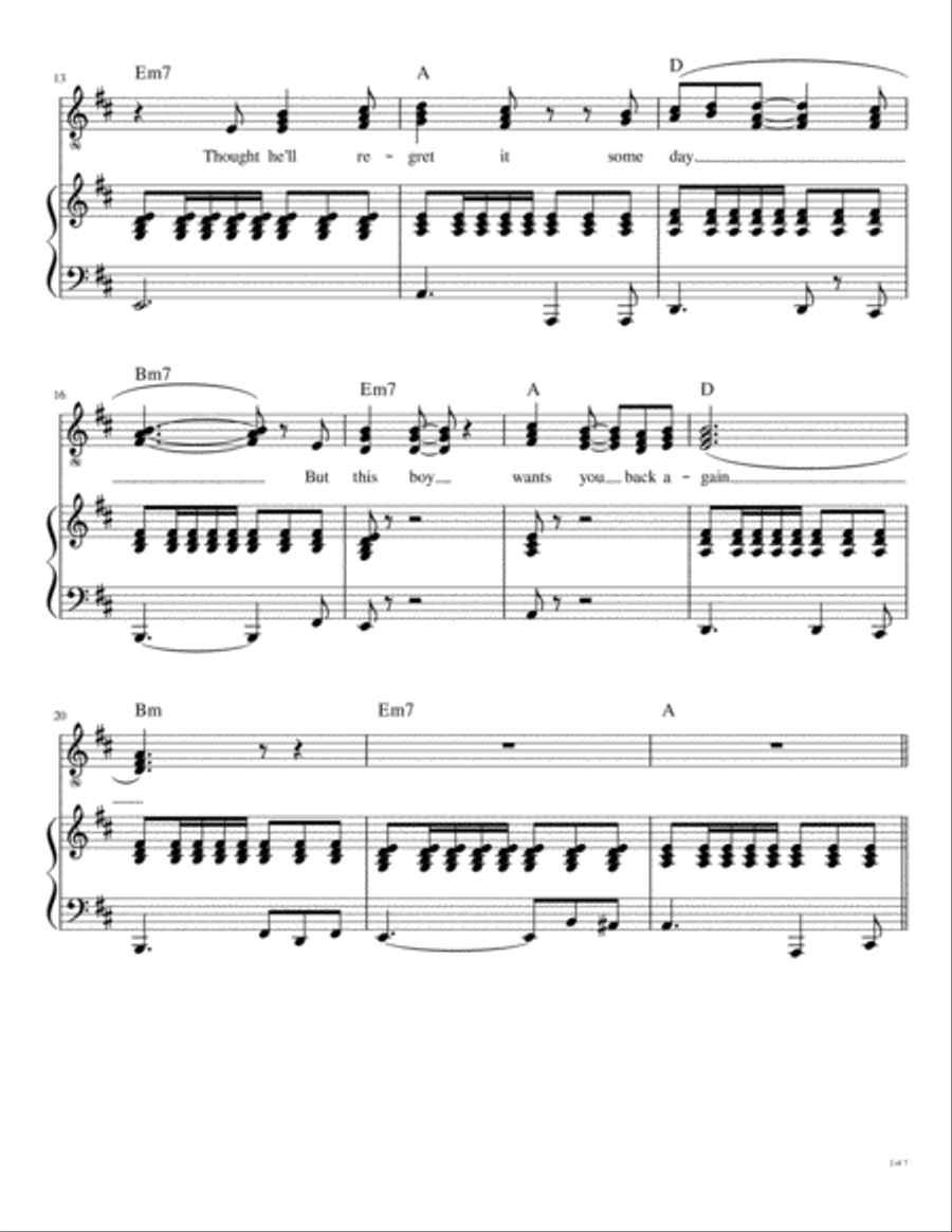 This Boy (ringo's Theme) Voice scores gallery preview page 3