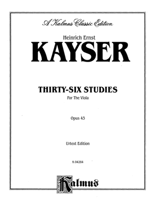 Kayser: Thirty-Six Studies, Op. 43