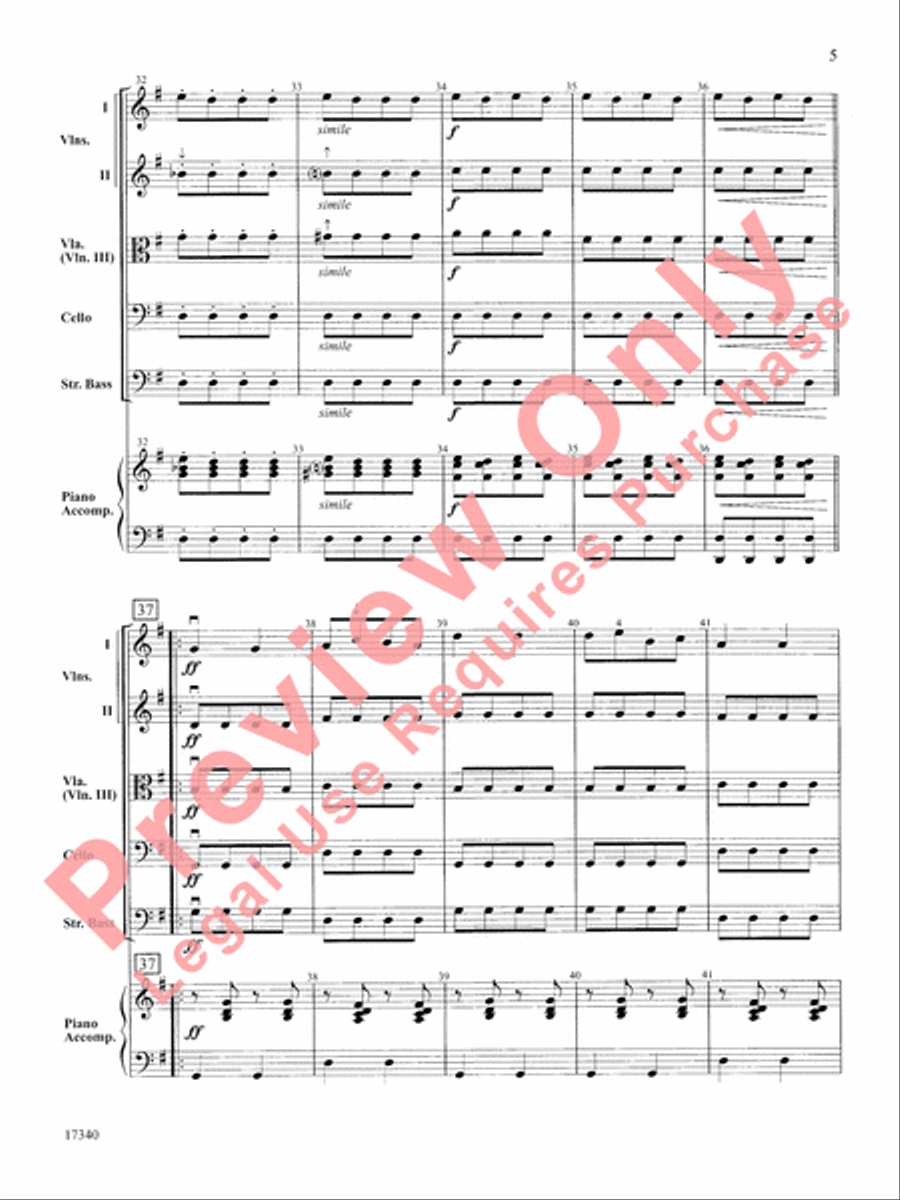 Can-Can String Orchestra scores gallery preview page 6
