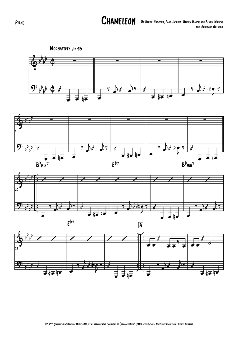 Chameleon Piano Method scores gallery preview page 1