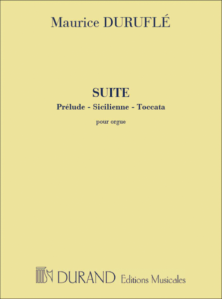 Suite (Prelude - Sicilienne - Toccata) Op. 5