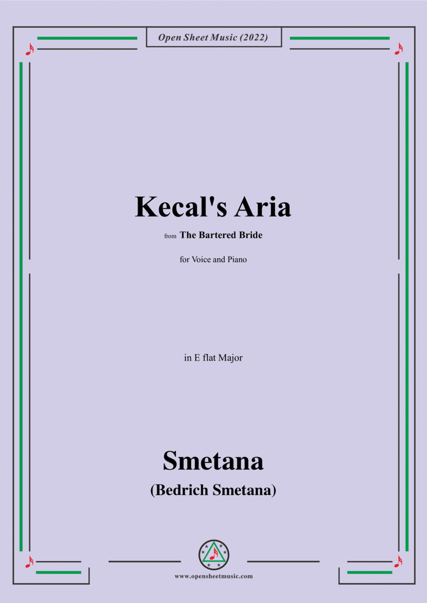 Smetana-Kecal's Aria,in E flat major image number null
