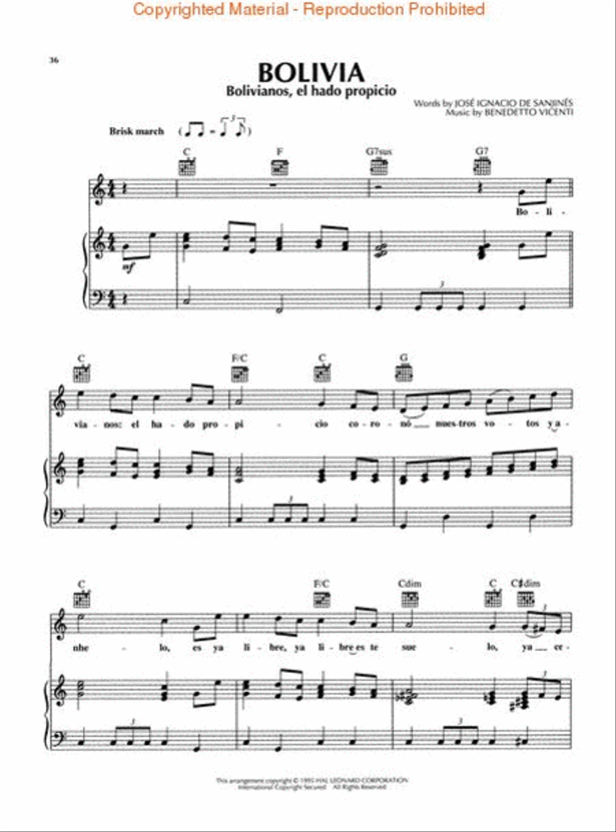 National Anthems from Around the World Choir scores gallery preview page 4