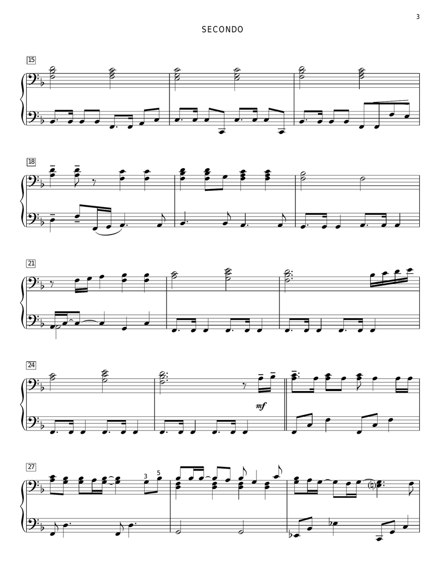 God Bless The U.S.A. Piano Duet scores gallery preview page 3
