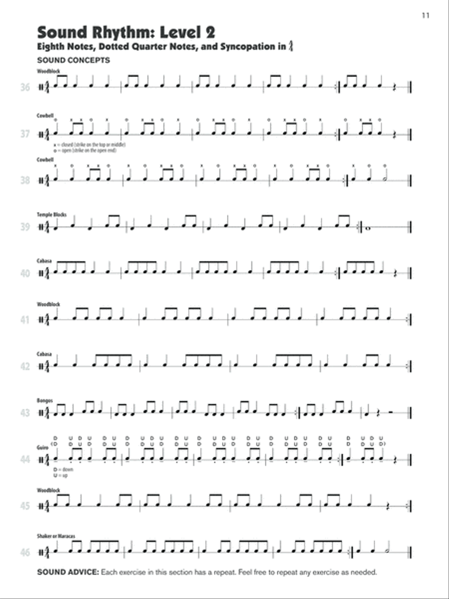 Sound Percussion (Accessory Percussion) Percussion Ensemble scores gallery preview page 2