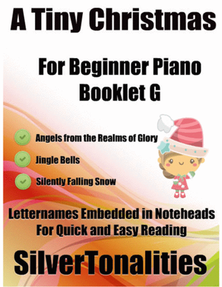 Book cover for A Tiny Christmas for Beginner Piano Booklet G