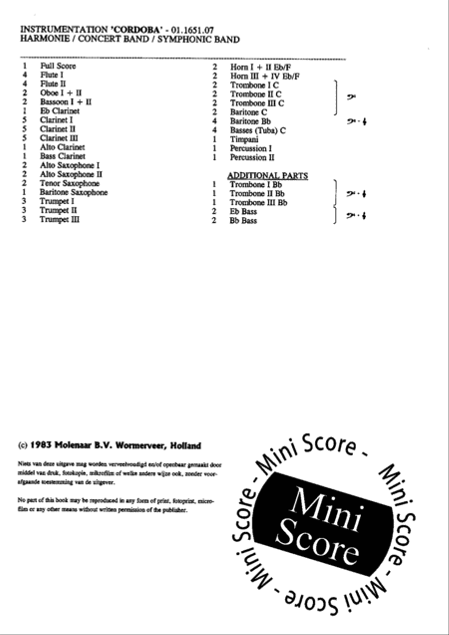 Cordoba Concert Band scores gallery preview page 4