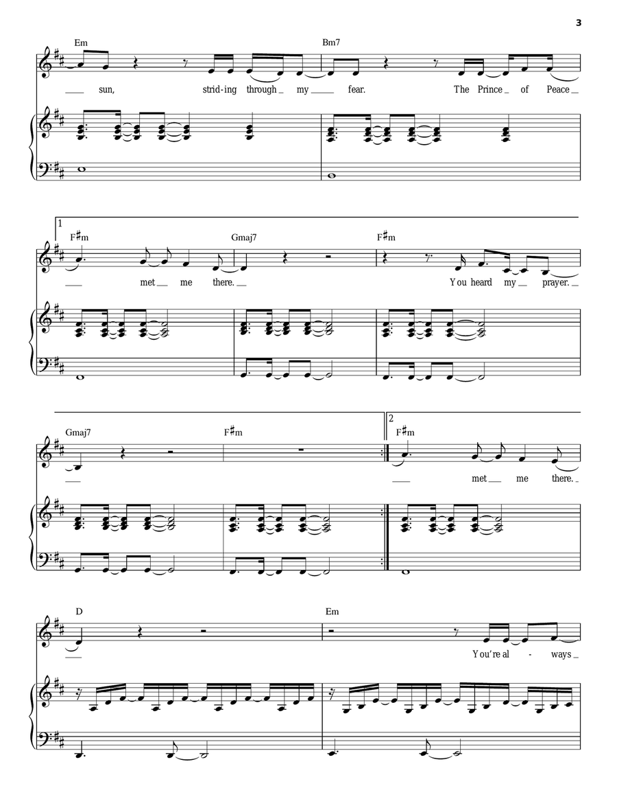 Prince Of Peace Voice scores gallery preview page 3