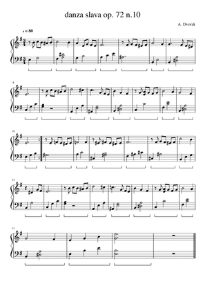Slavonic Dance Op. 72 No. 10