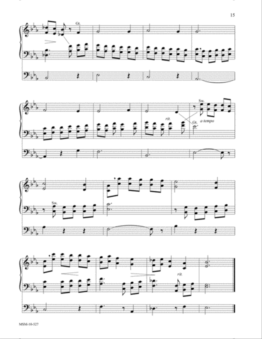 The Church's One Foundation (Suite on Aurelia) Organ scores gallery preview page 9