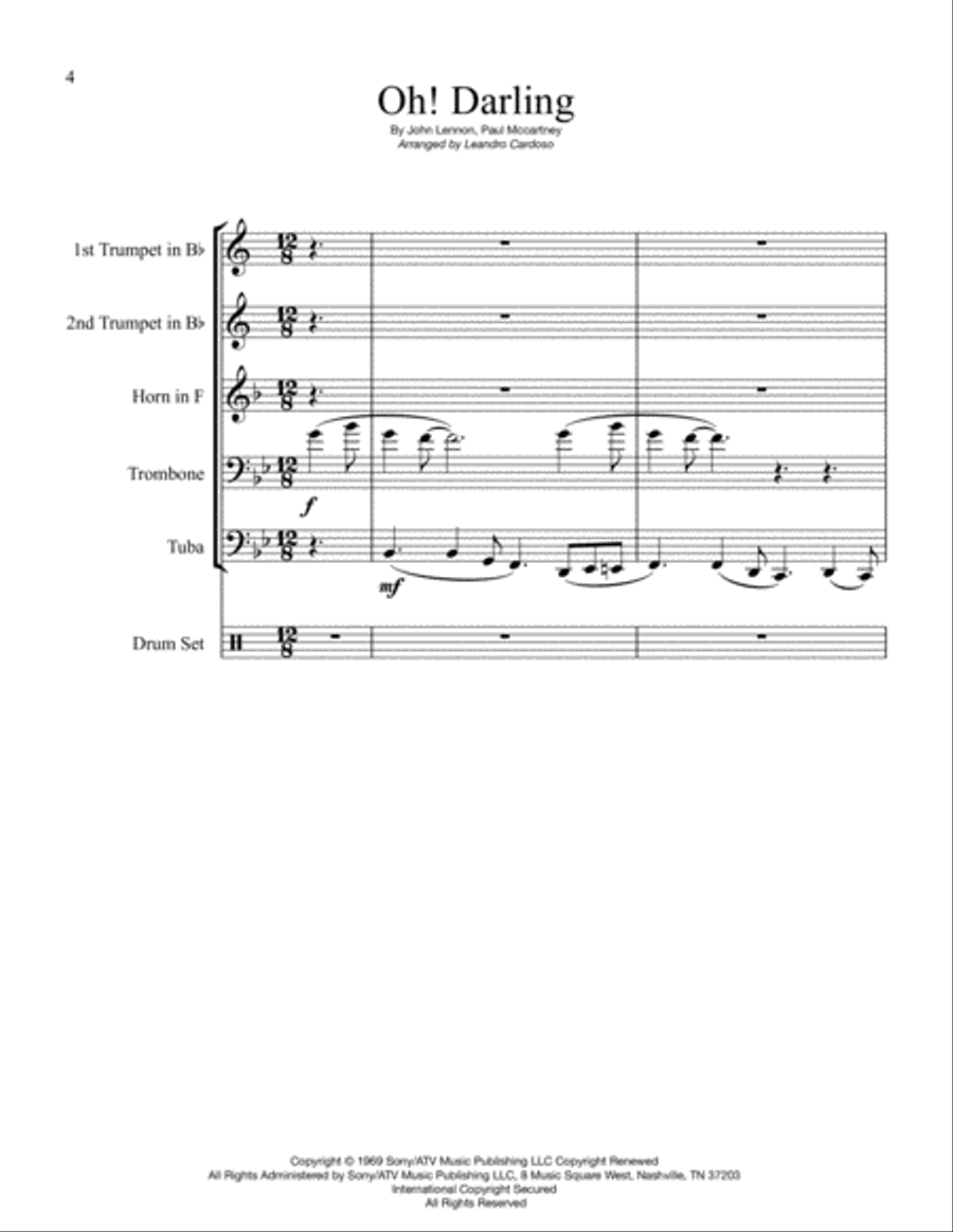 Oh! Darling Small Ensemble scores gallery preview page 4