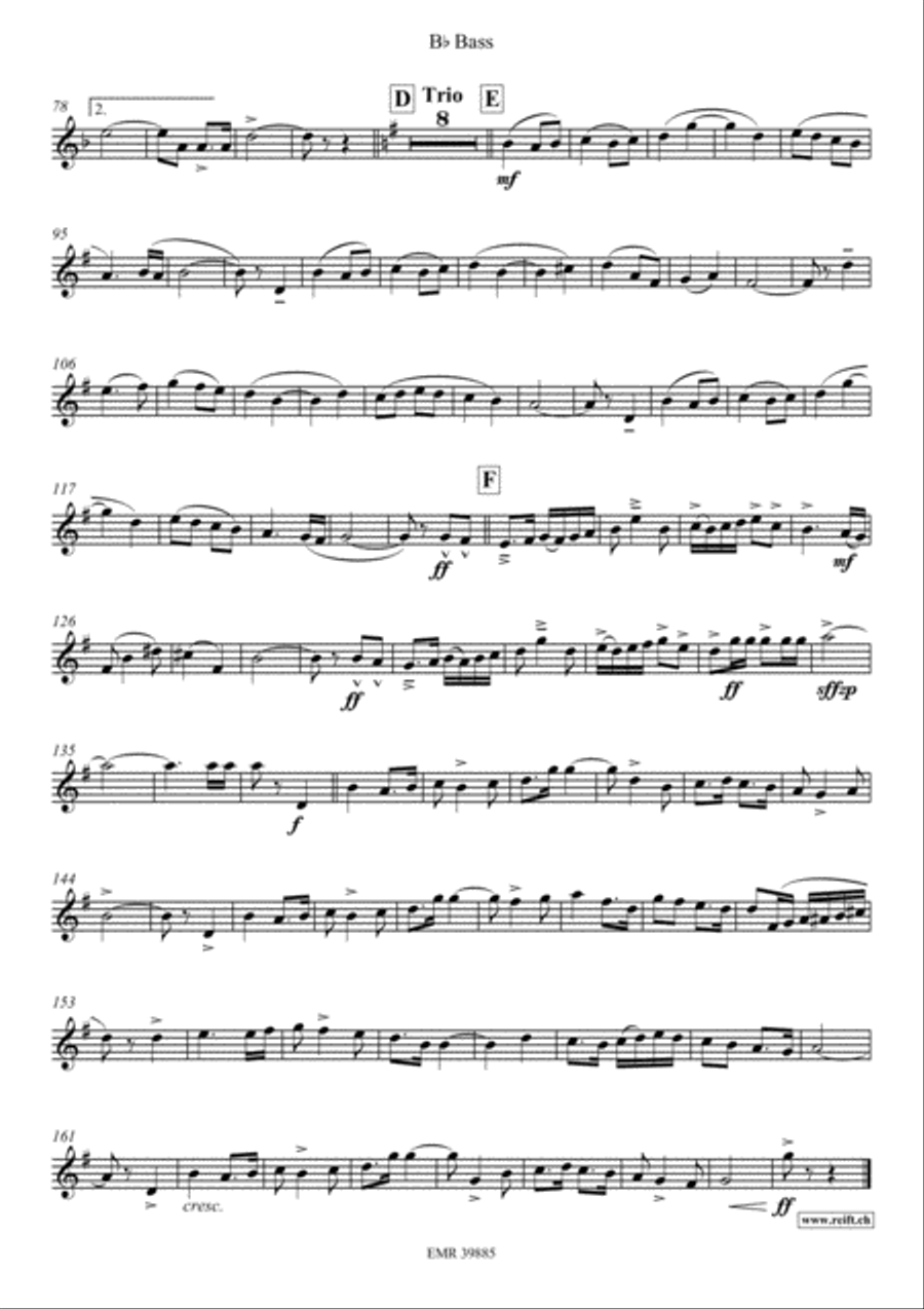 10 Greatest Famous Marches Piano Accompaniment scores gallery preview page 6