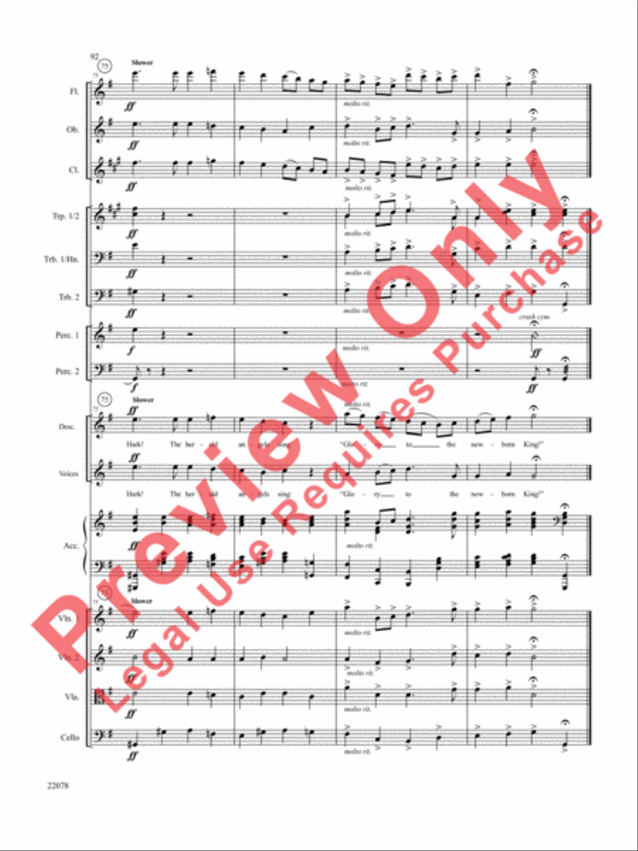 A Christmas Carol (Instrumental Parts) Choir scores gallery preview page 93