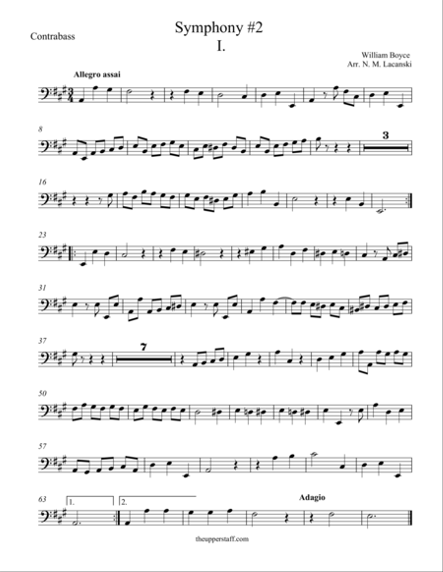 Symphony #2 First Movement String Orchestra scores gallery preview page 1