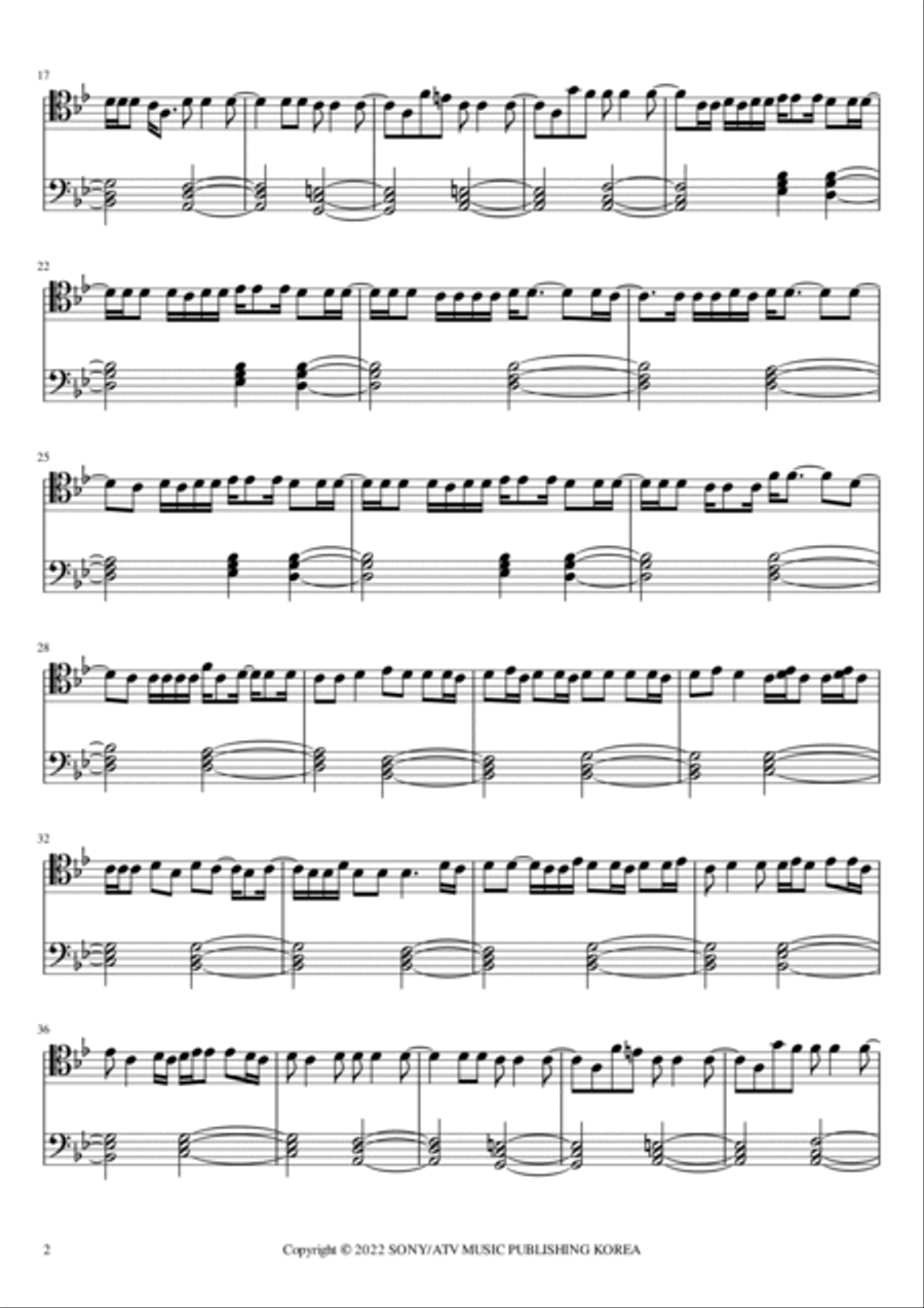Beat Piano Solo scores gallery preview page 2