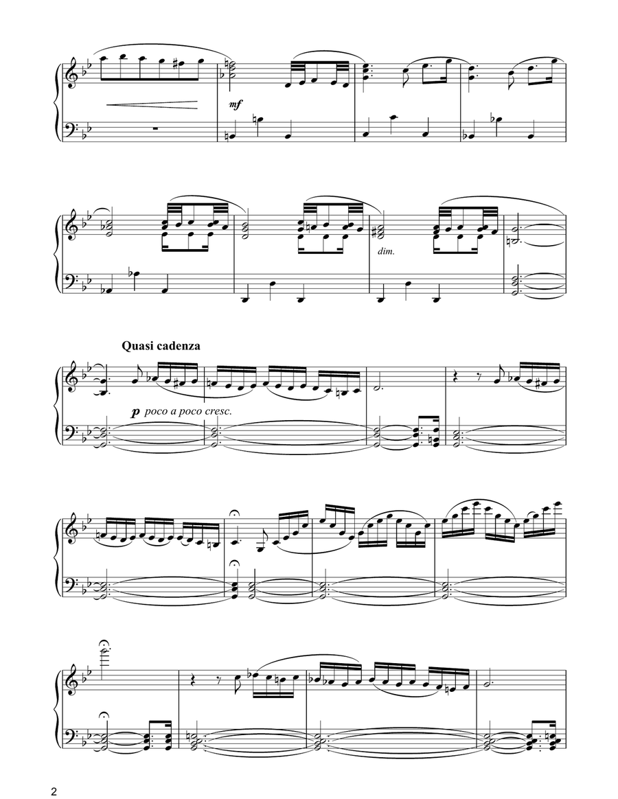 Adagio Adagio Piano Solo scores gallery preview page 2