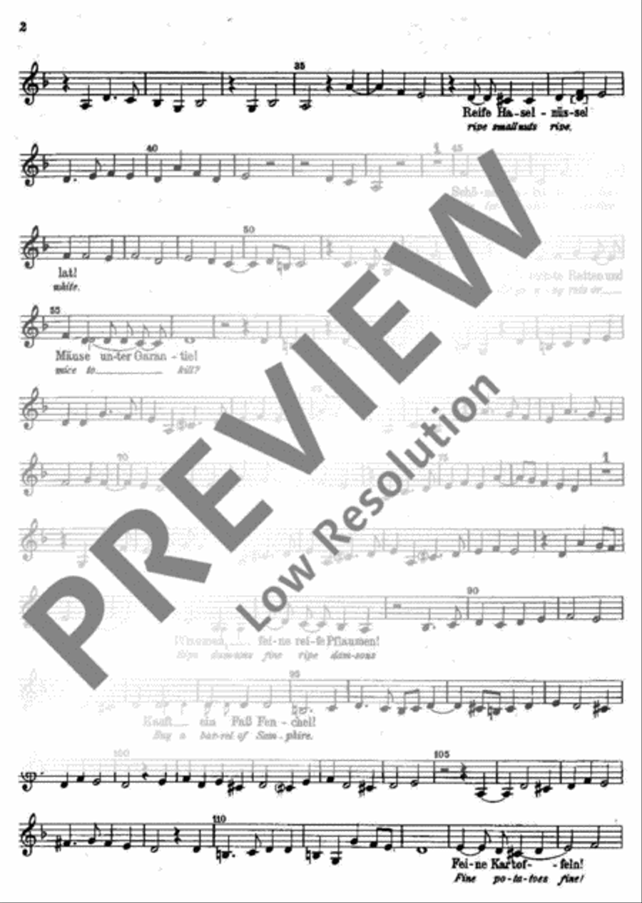 Londoner Straßenrufe Londoner Straßenrufe Violin scores gallery preview page 3