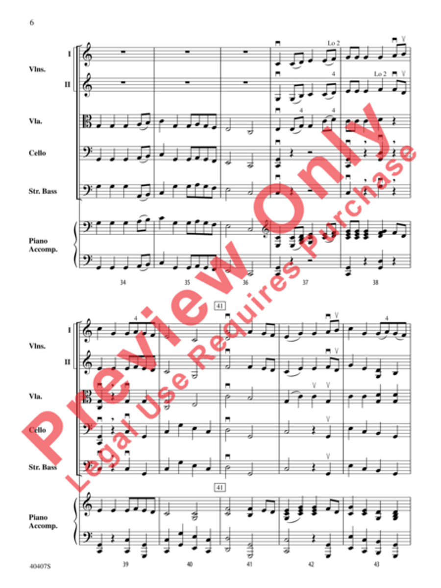 Robin Hood and Little John String Orchestra scores gallery preview page 7