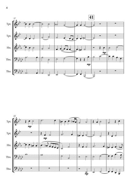 Vere Languores for Brass Quintet (or Quartet) image number null