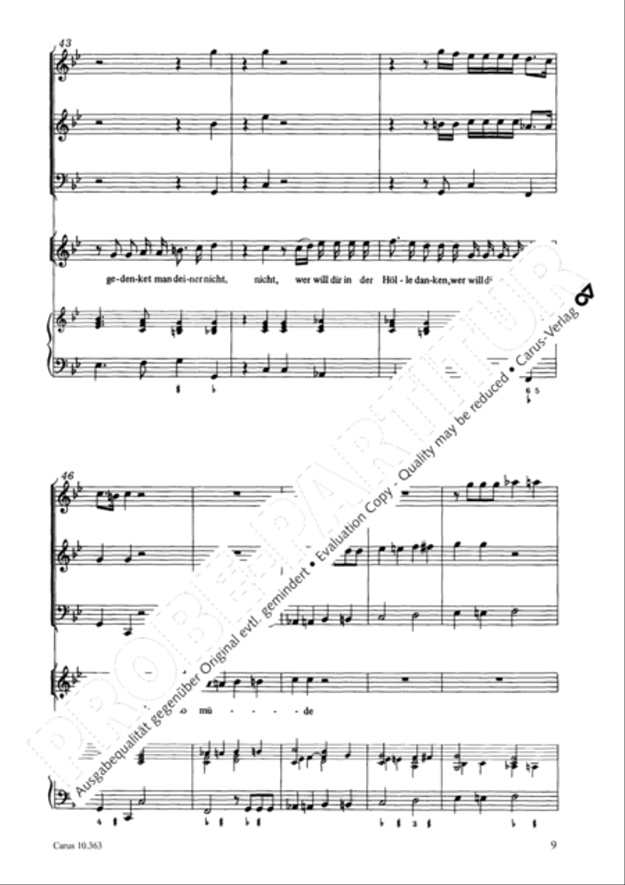 O Lord, punish me not (Ach Herr, strafe mich nicht) Soprano Voice scores gallery preview page 10