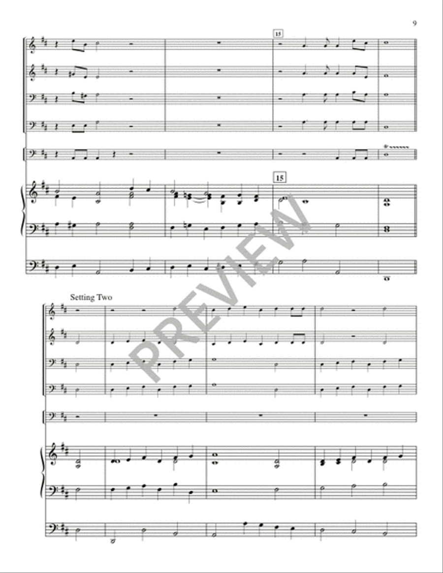 Festival Hymns for Organ, Brass, and Timpani - Volume 3, General Trombone scores gallery preview page 11