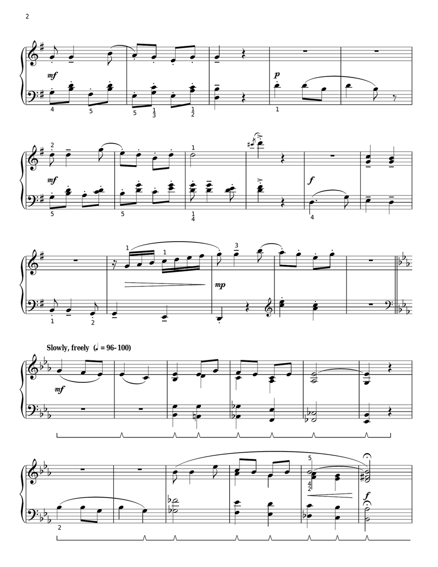 Somebody's Knockin' At Your Door (arr. Phillip Keveren) Piano Solo scores gallery preview page 2
