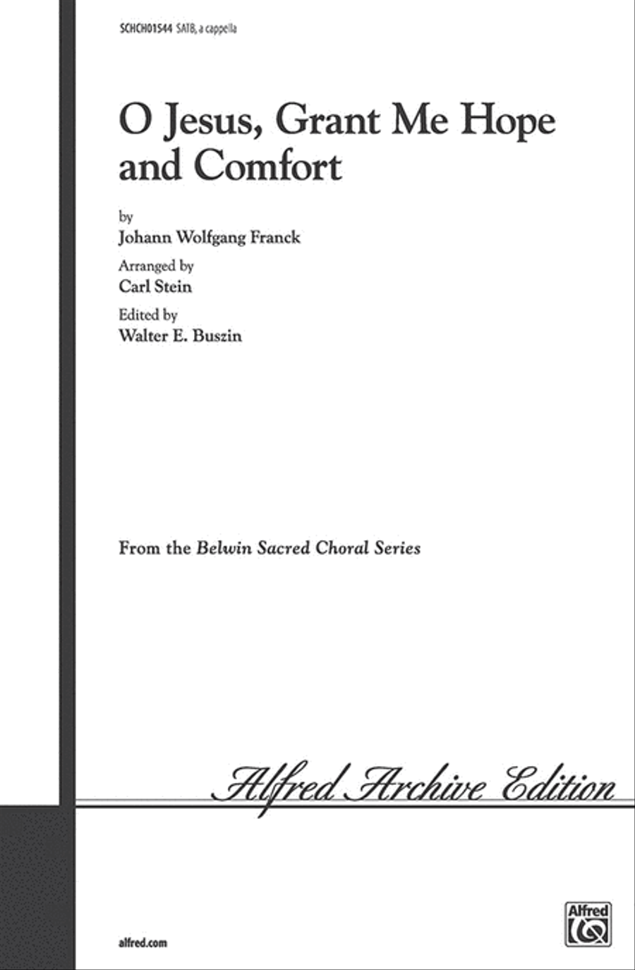 O Jesus, Grant Me Hope and Comfort 4-Part scores gallery preview page 1