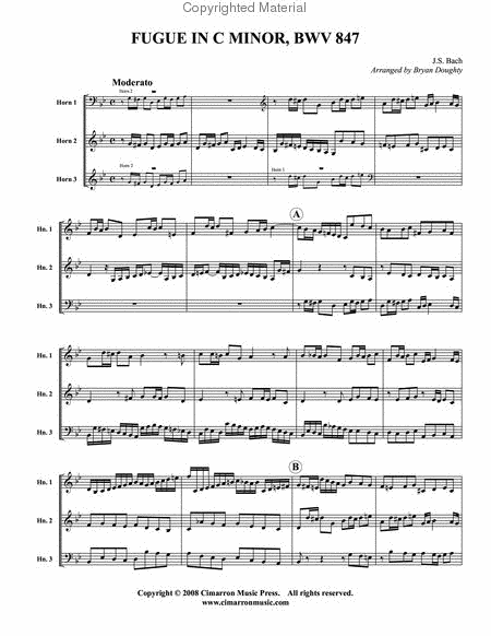 Fugue in c minor, BWV 847