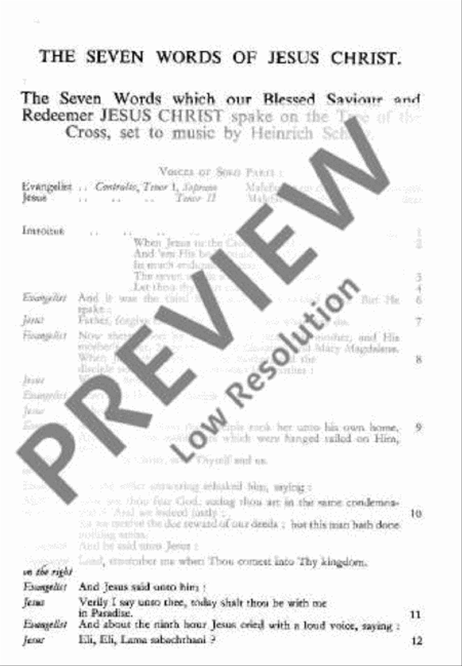 The Seven Words of Jesus Christi Choir scores gallery preview page 9