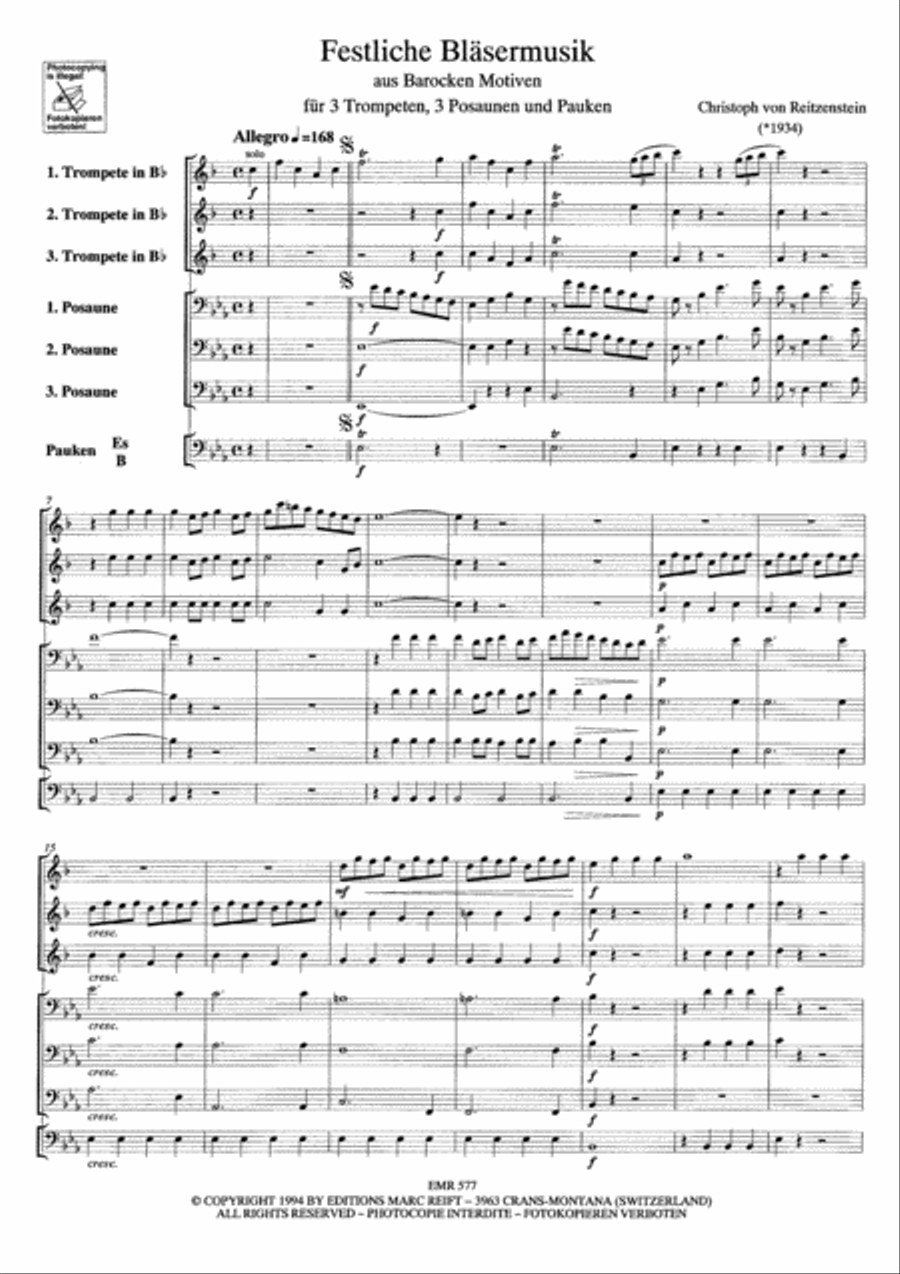 Festliche Blasermusik Brass Ensemble scores gallery preview page 7