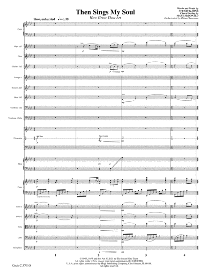 Then Sings My Soul (How Great Thou Art) Orchestra scores gallery preview page 3