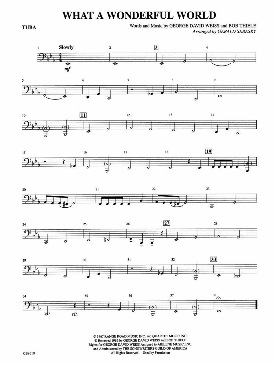 What a Wonderful World: Tuba