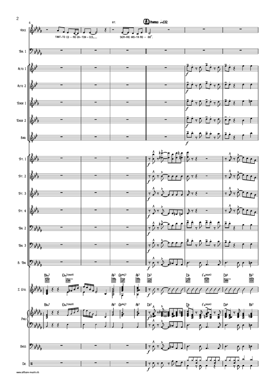 Munequita Linda Jazz Ensemble scores gallery preview page 2