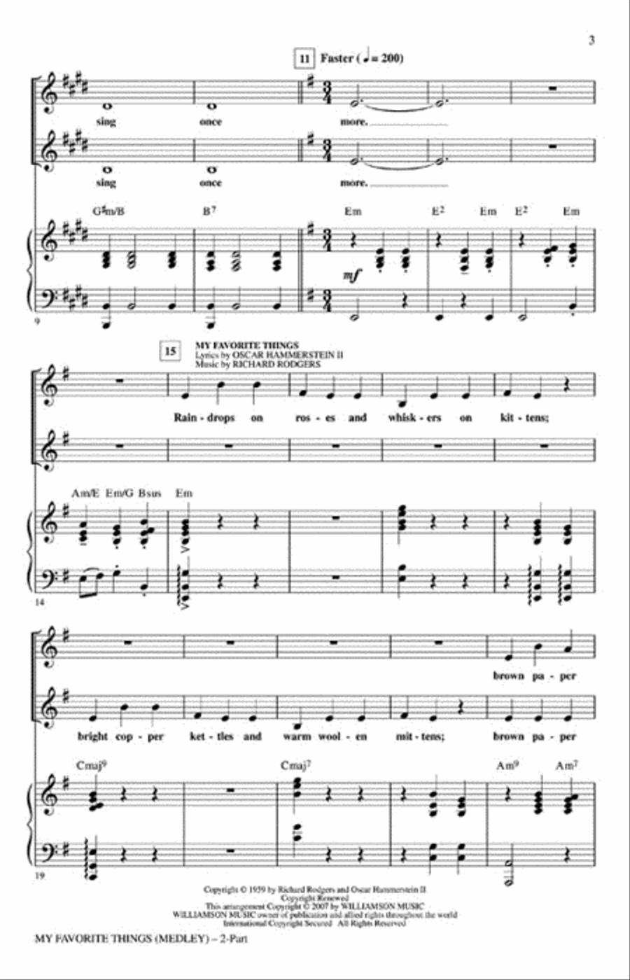 My Favorite Things (Medley) 2-Part scores gallery preview page 3