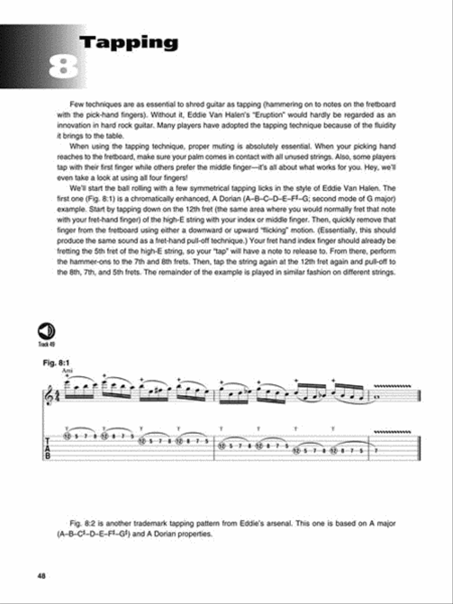 Shred Guitar Guitar Tablature scores gallery preview page 6