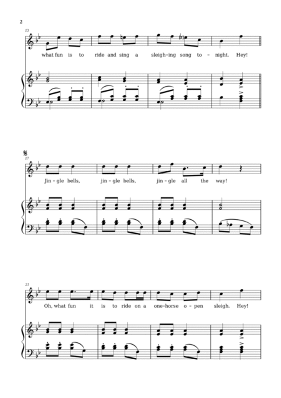 Jingle Bells Voice scores gallery preview page 2