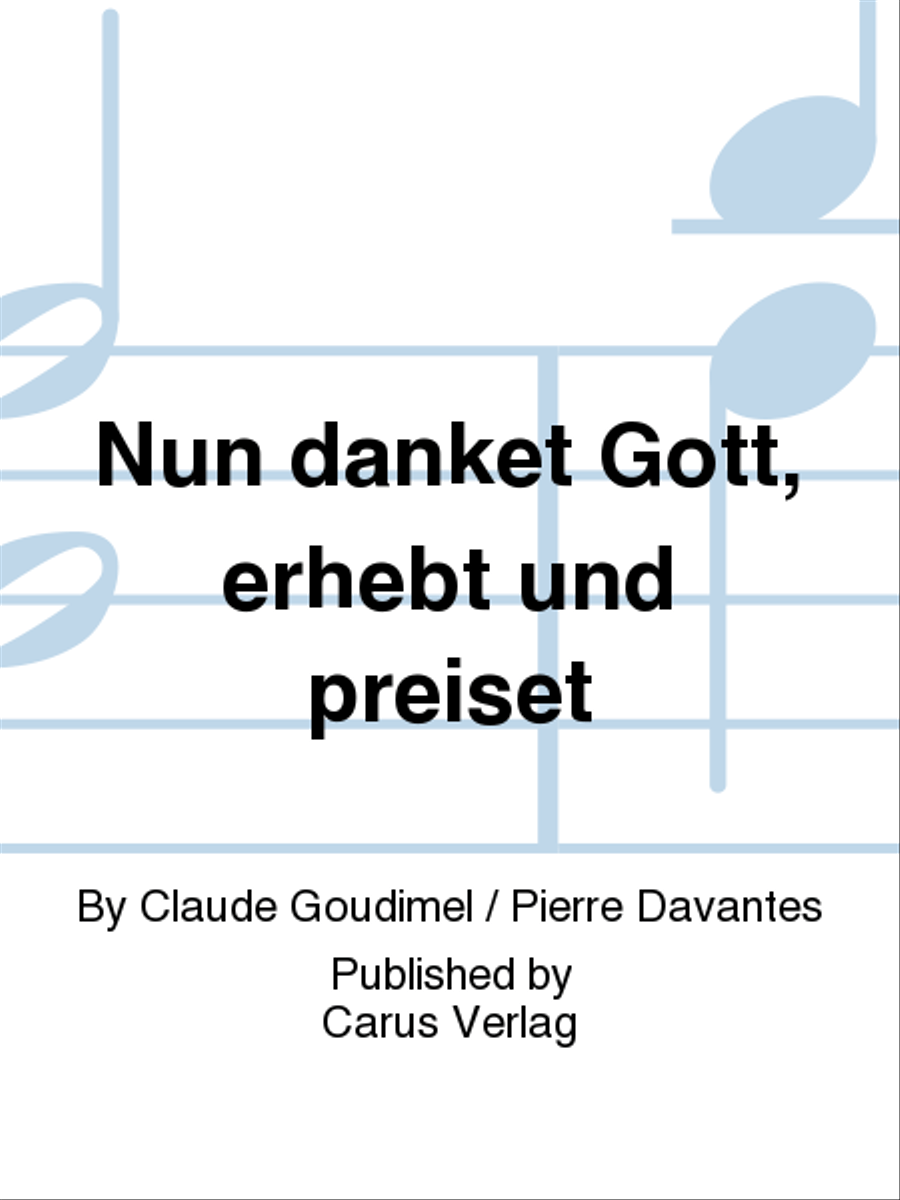 Nun danket Gott, erhebt und preiset 4-Part scores gallery preview page 1