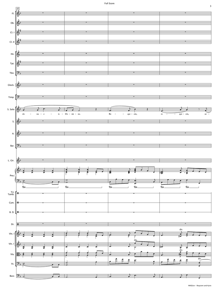 MASSive - A Mass in Rock (Conductor Score) 3-Part scores gallery preview page 6