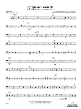 Symphonic Variants (Based on "Ode to Joy" from Symphony No. 9): (wp) B-flat Tuba B.C.